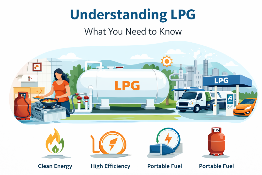 LPG uses, clean energy, high efficiency, portable fuel
