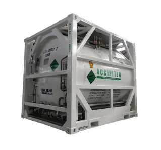 Industrial gas ISO tank container