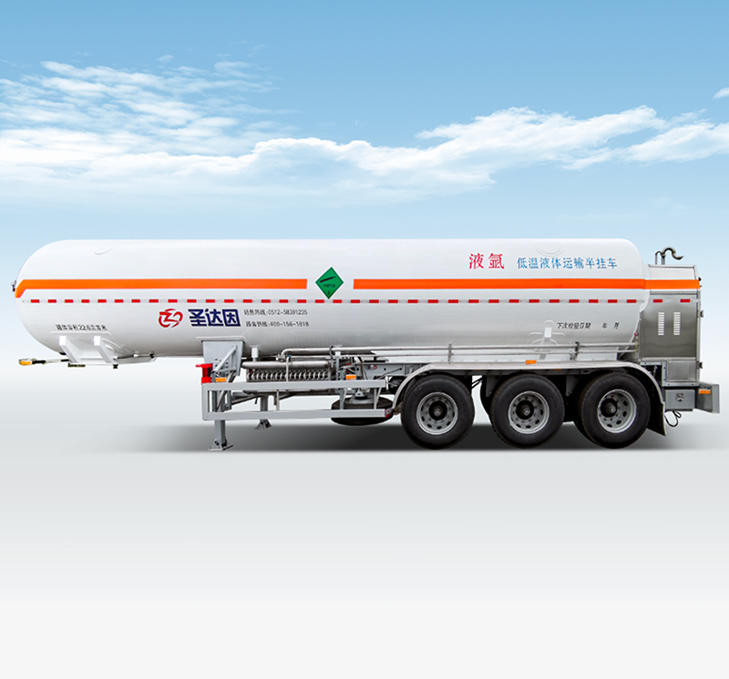 LO2/LN2/LAR Industrial Gas Semi-Trailer