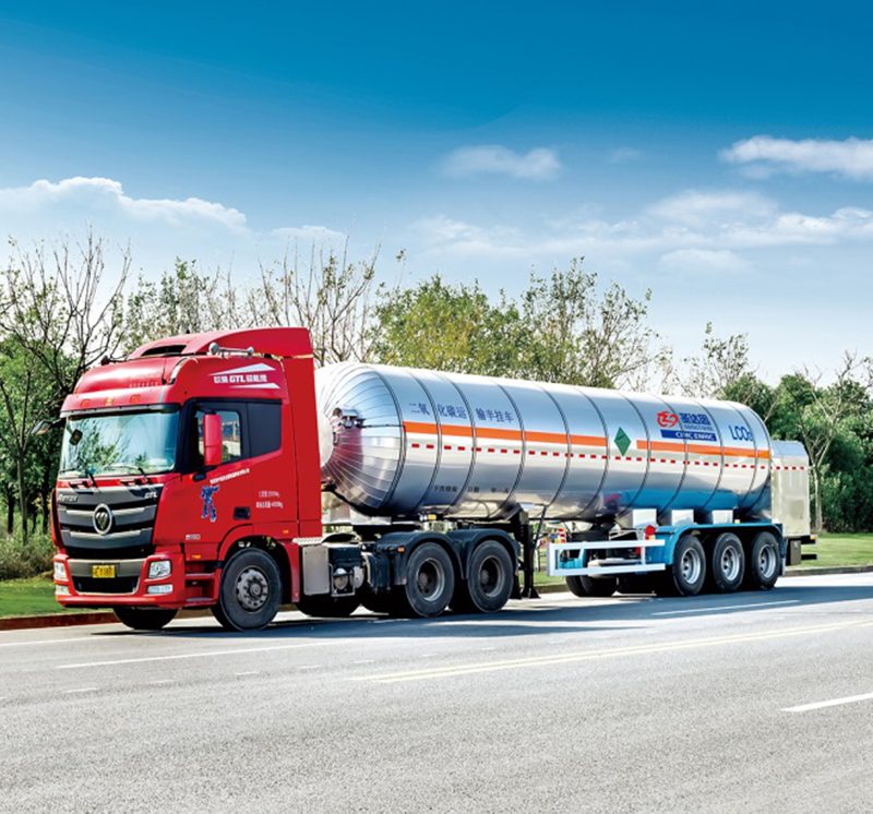 LO2/LN2/LAR Industrial Gas Semi-Trailer