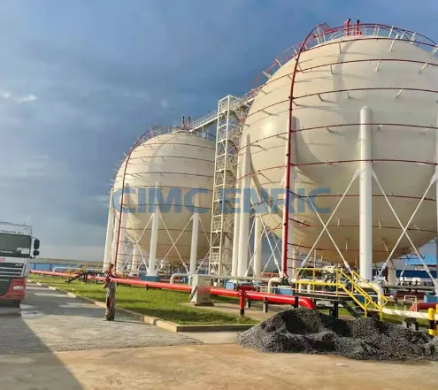 Why are LPG storage tanks spherical?